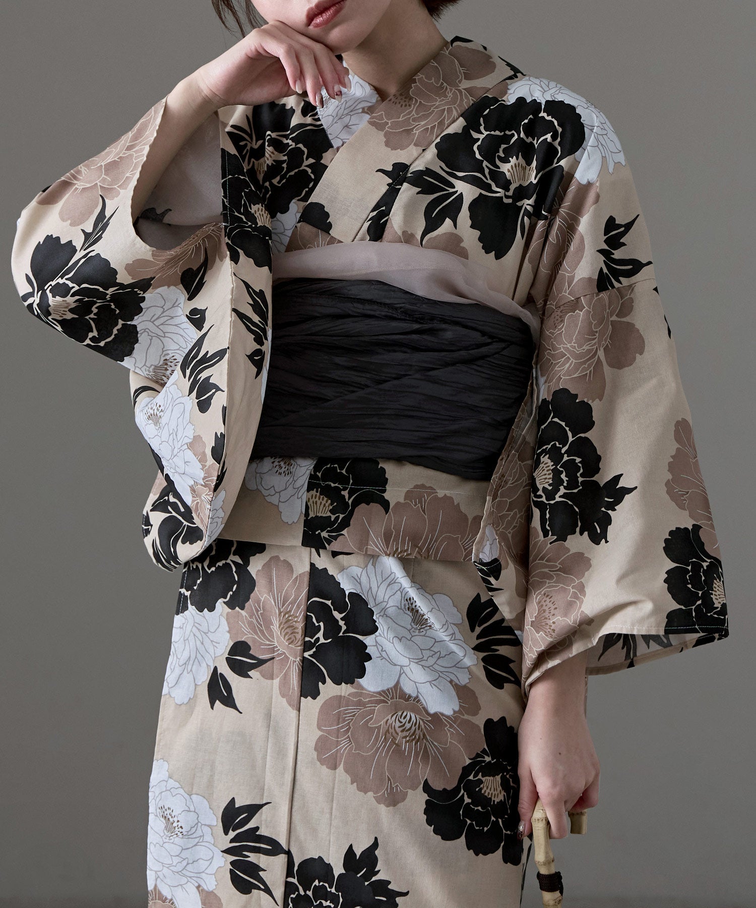 セパレート綿浴衣 2点セット｜セパレート浴衣セット - asaka