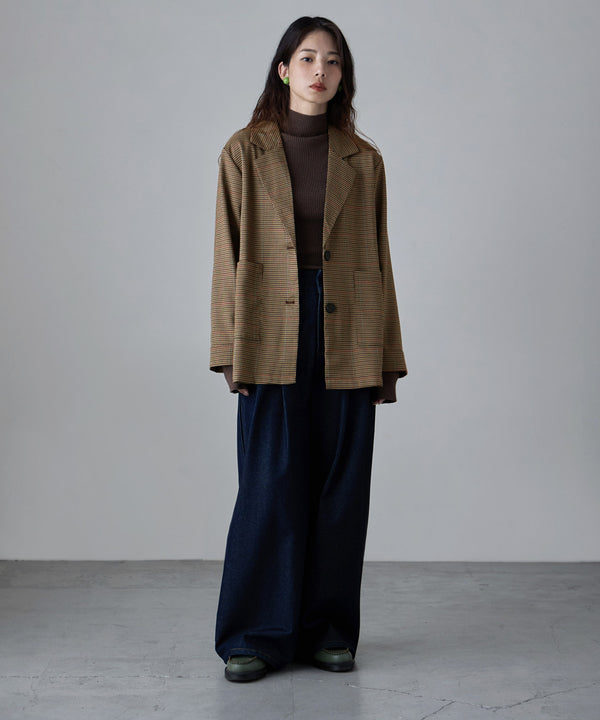 {"color":"\u30d6\u30e9\u30a6\u30f3","info":"model\uff1aH166cm size\uff1aM"}