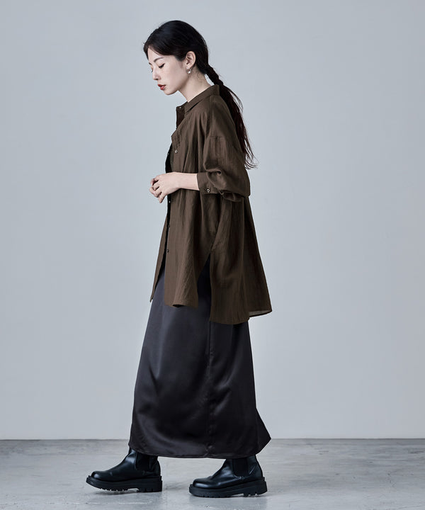 {"color":"\u30d6\u30e9\u30a6\u30f3","info":"model\uff1aH165cm size\uff1aM"}