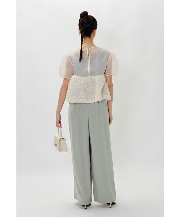 {"color":"\u30d9\u30fc\u30b8\u30e5\u00d7\u30df\u30f3\u30c8","info":"model\uff1aH165cm size\uff1aM"}