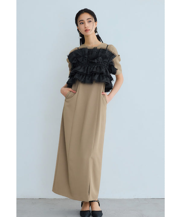{"color":"\u30d9\u30fc\u30b8\u30e5","info":"model\uff1aH165cm size\uff1aM"}
