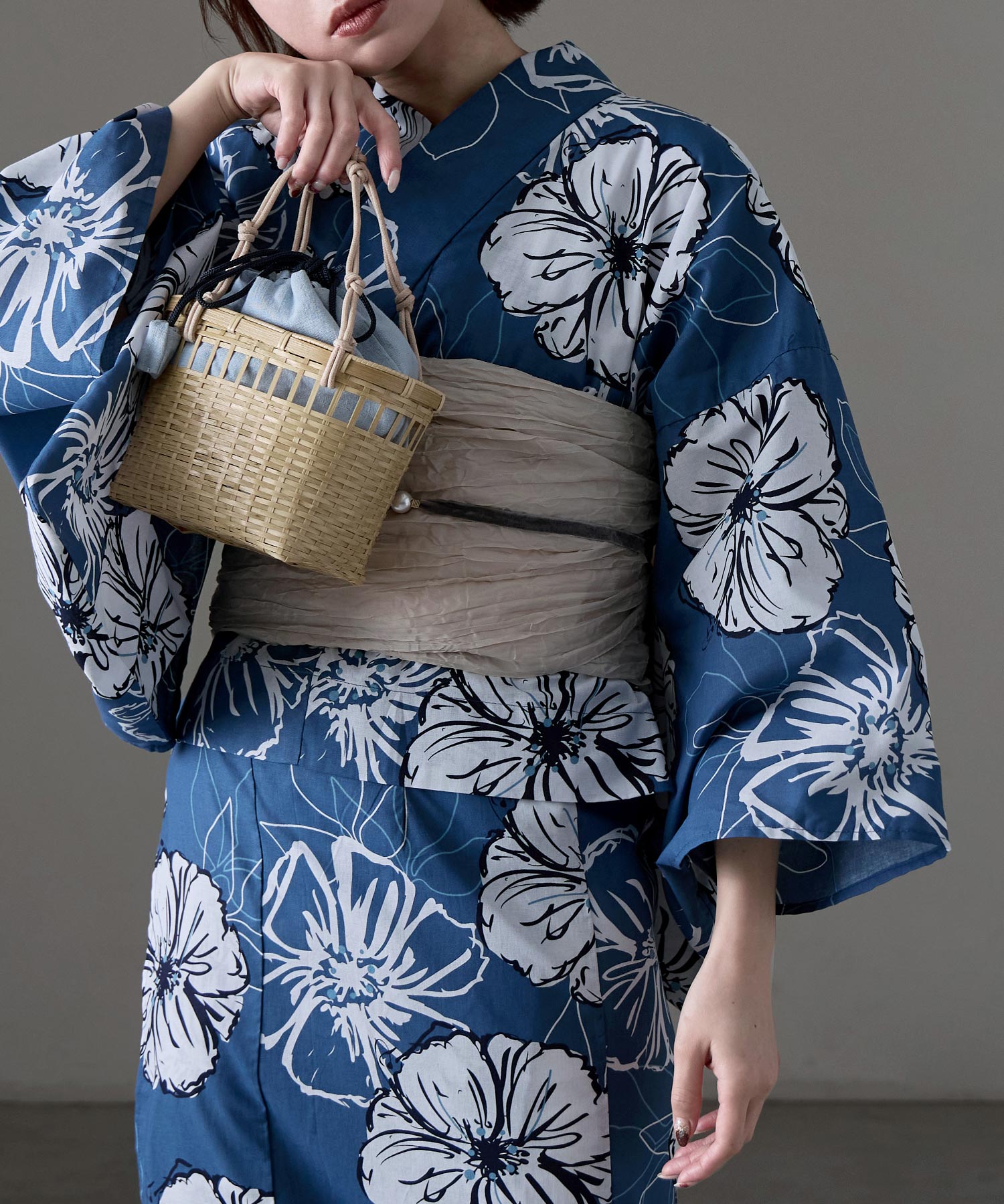セパレート綿浴衣 2点セット｜セパレート浴衣セット - asaka