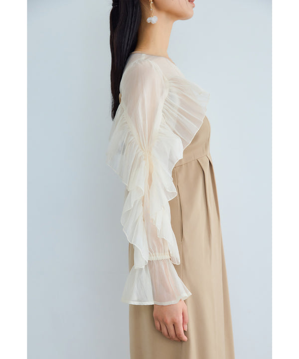 {"color":"\u30d9\u30fc\u30b8\u30e5","info":"model\uff1aH165cm size\uff1aM"}