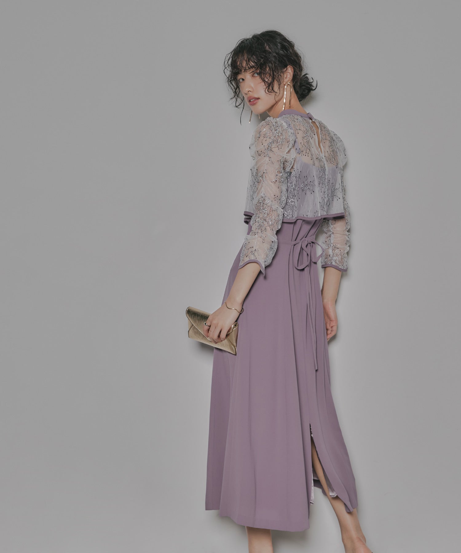 【新品】VALERIANE ボレロキャミワンピースレイヤード M 新品】VALERIANE ボレロキャミワンピースレイヤード M