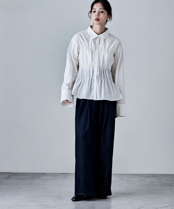 {"color":"\u30aa\u30d5\u30db\u30ef\u30a4\u30c8","info":"model\uff1aH166cm size\uff1aM"}