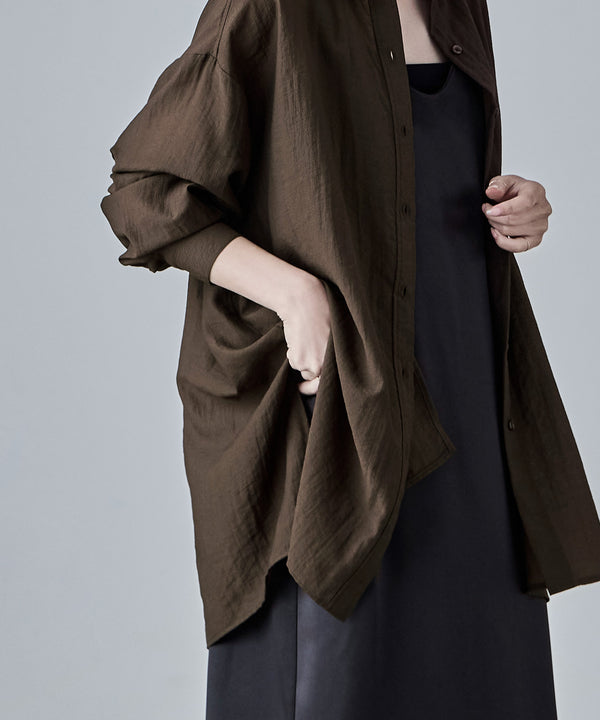 {"color":"\u30d6\u30e9\u30a6\u30f3","info":"model\uff1aH165cm size\uff1aM"}