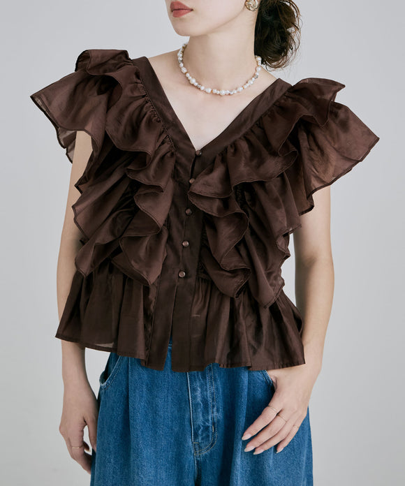 {"color":"\u30d6\u30e9\u30a6\u30f3","info":"model\uff1aH166cm size\uff1aF"}