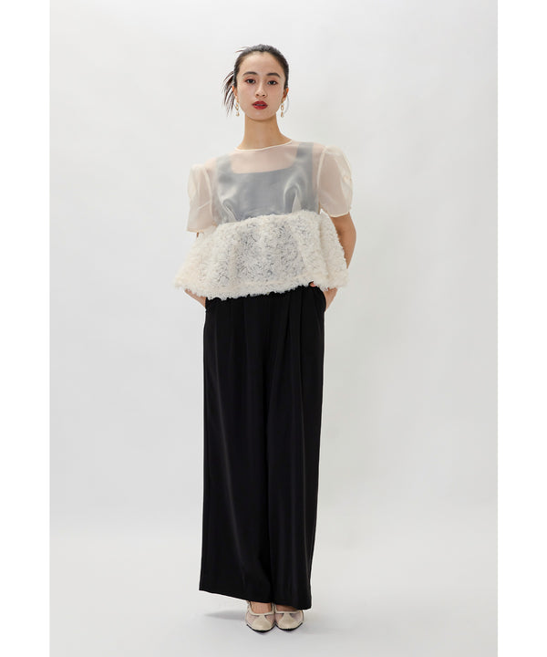 {"color":"\u30d9\u30fc\u30b8\u30e5\u00d7\u30d6\u30e9\u30c3\u30af","info":"model\uff1aH165cm size\uff1aM"}