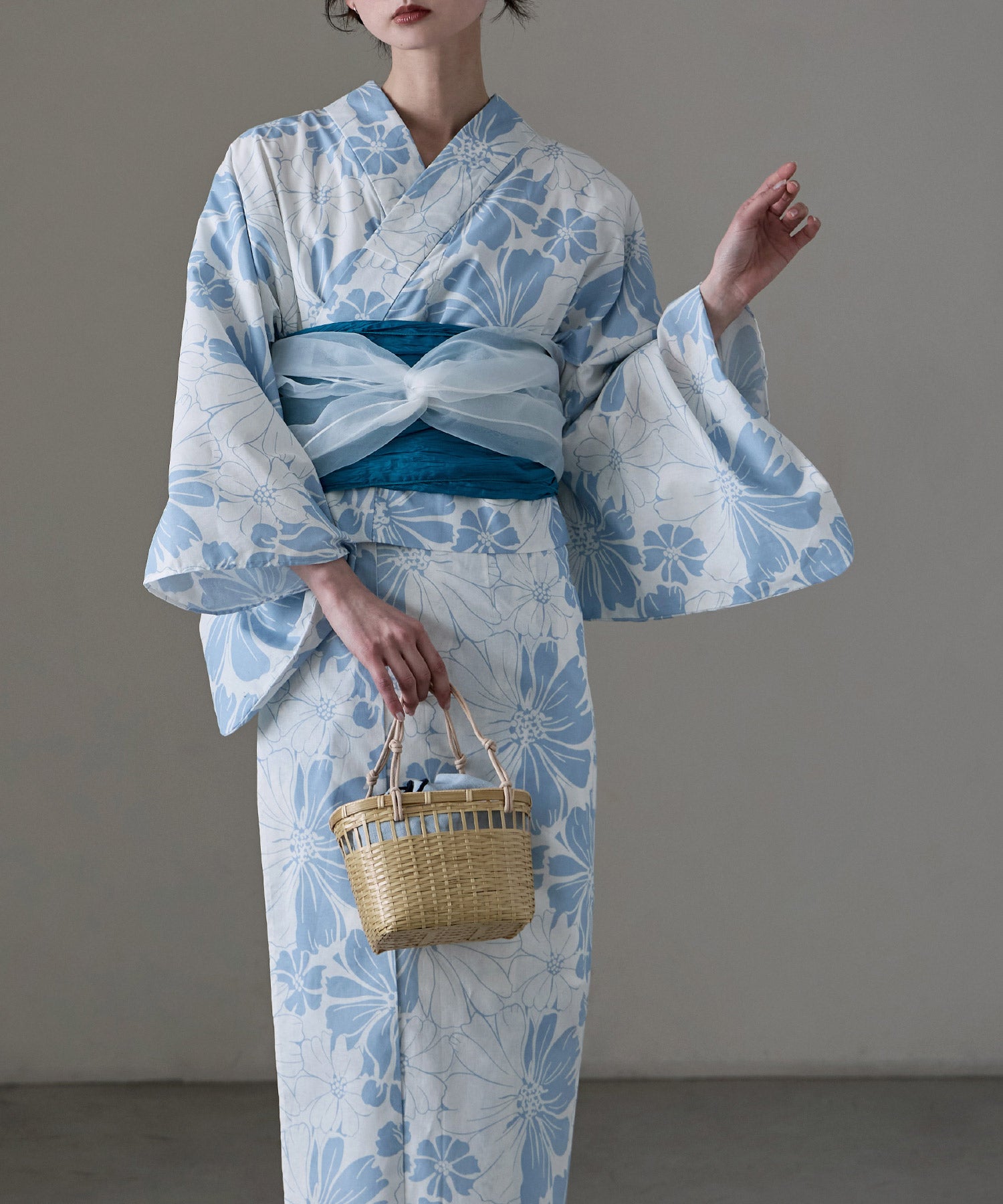 セパレート綿浴衣 2点セット｜セパレート浴衣セット - asaka