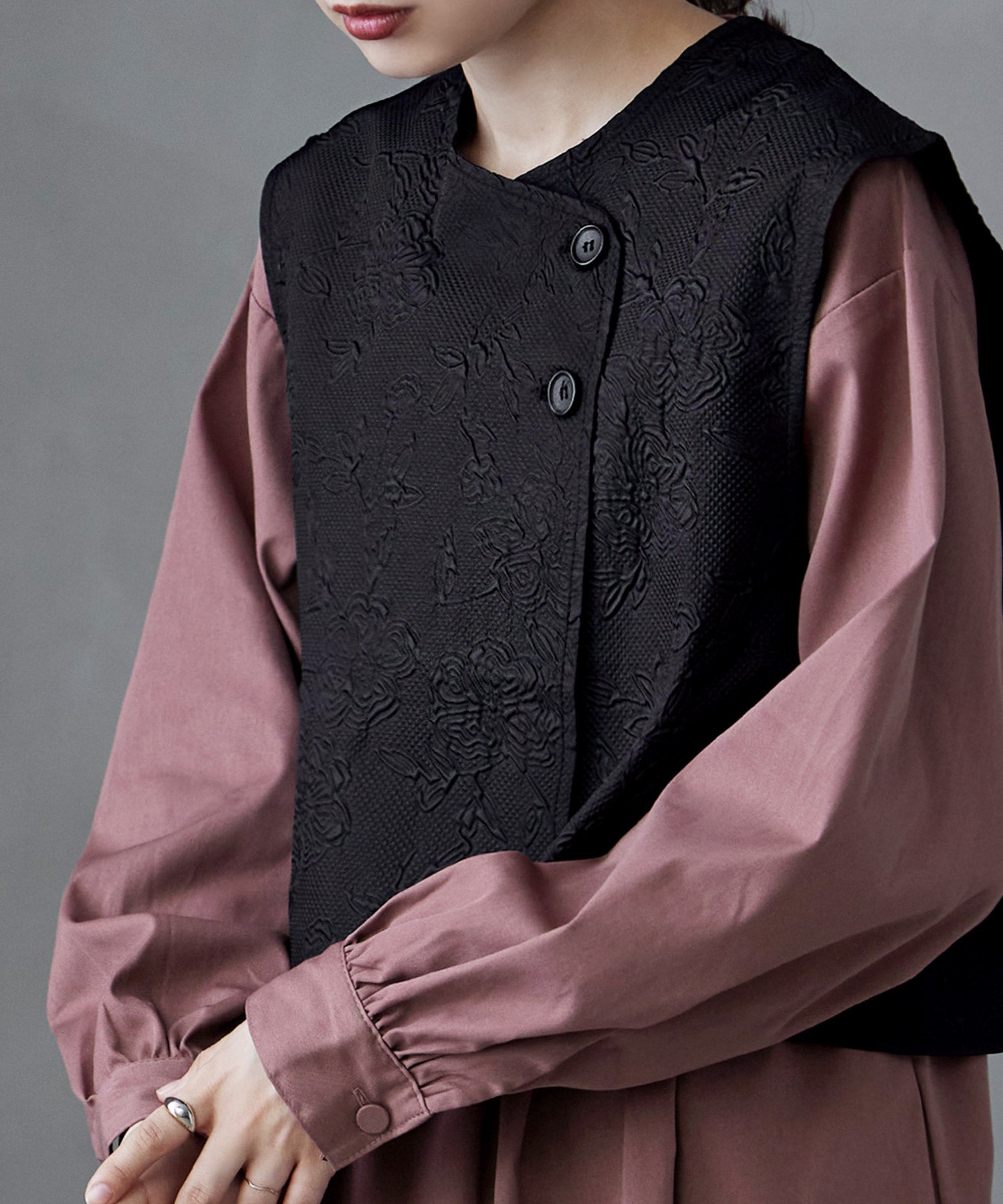 ジャガードクロップドベスト｜ベスト - etoll.