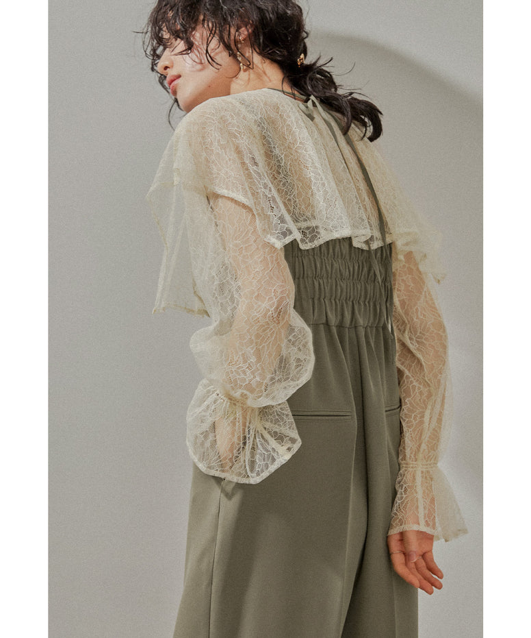 {"color":"\u30d9\u30fc\u30b8\u30e5","info":"model\uff1aH167cm size\uff1aM"}