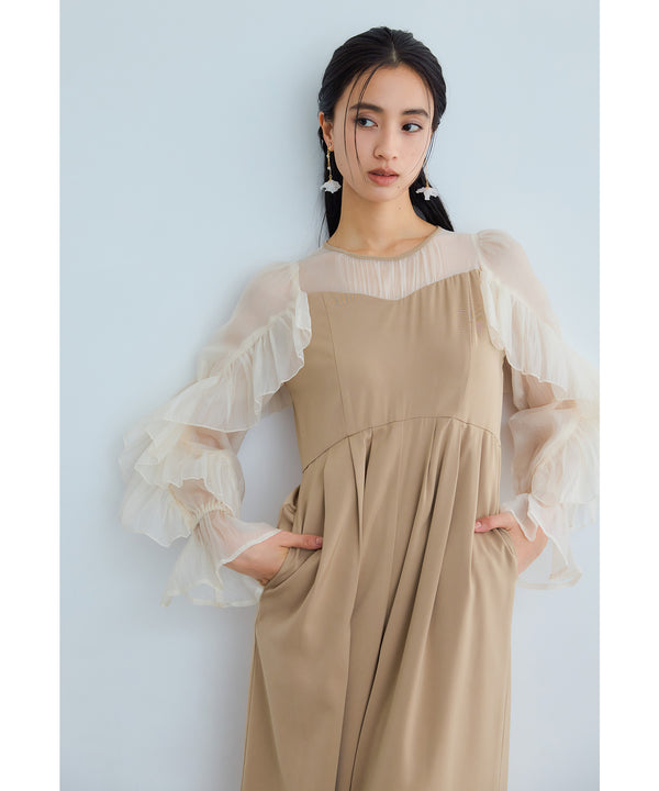 {"color":"\u30d9\u30fc\u30b8\u30e5","info":"model\uff1aH165cm size\uff1aM"}