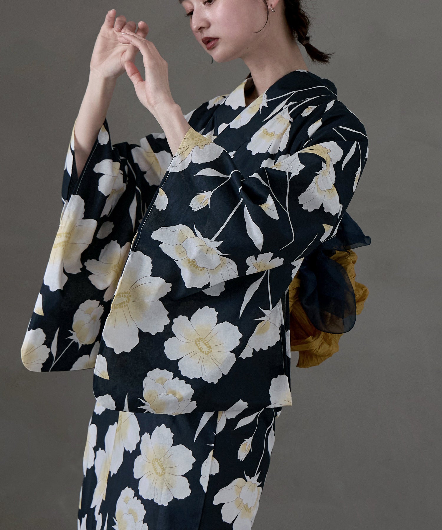 asaka 二部式浴衣 セパレート式綿浴衣 2点セット asaka 浴衣 浴衣セット セパレート 着付けのいらない二部式浴衣