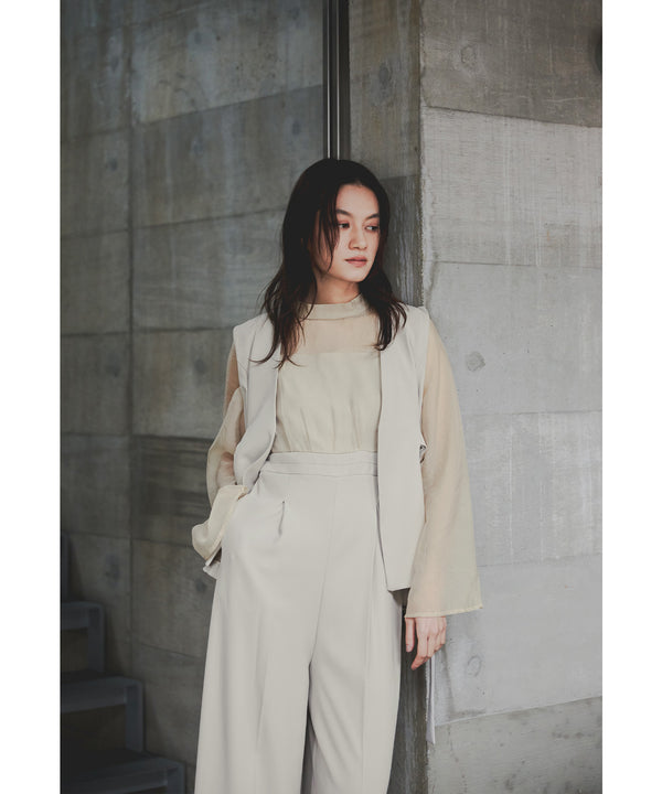 {"color":"\u30d9\u30fc\u30b8\u30e5","info":"model\uff1aH165cm size\uff1aM"}