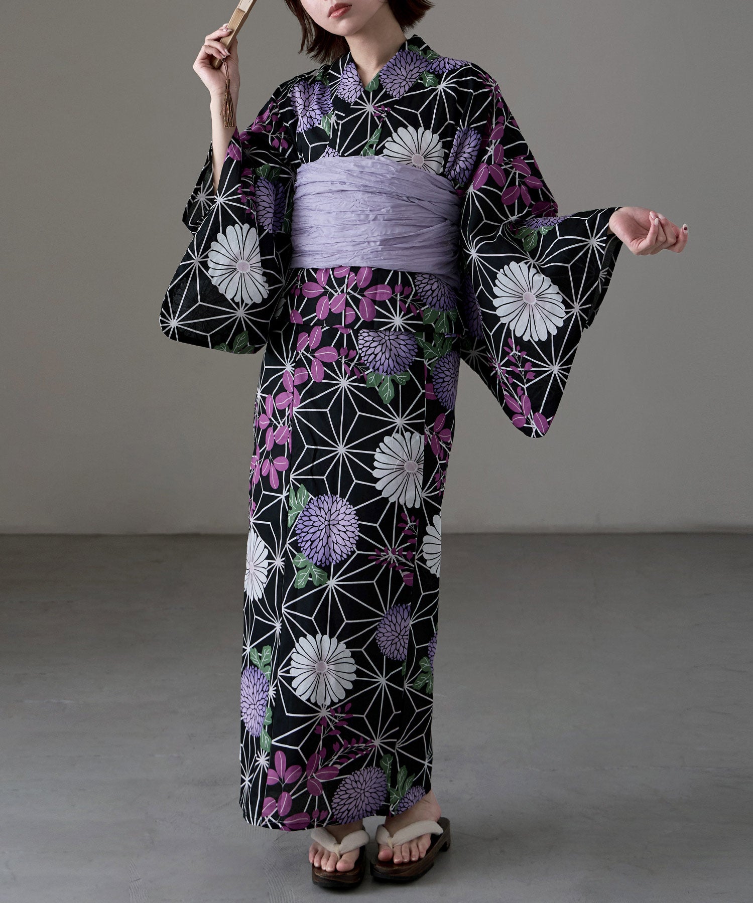 セパレート綿浴衣 2点セット｜セパレート浴衣セット - asaka