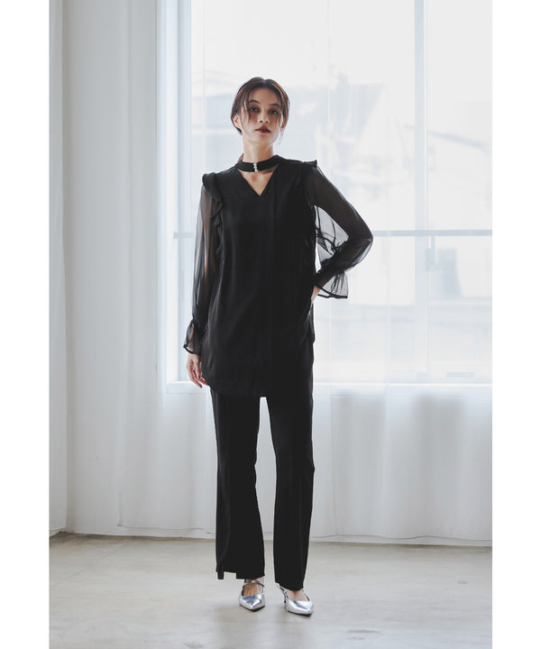 {"color":"\u30d6\u30e9\u30c3\u30af","info":"model\uff1aH165cm size\uff1aM"}