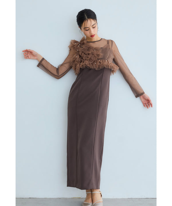 {"color":"\u30d6\u30e9\u30a6\u30f3","info":"model\uff1aH165cm size\uff1aM"}