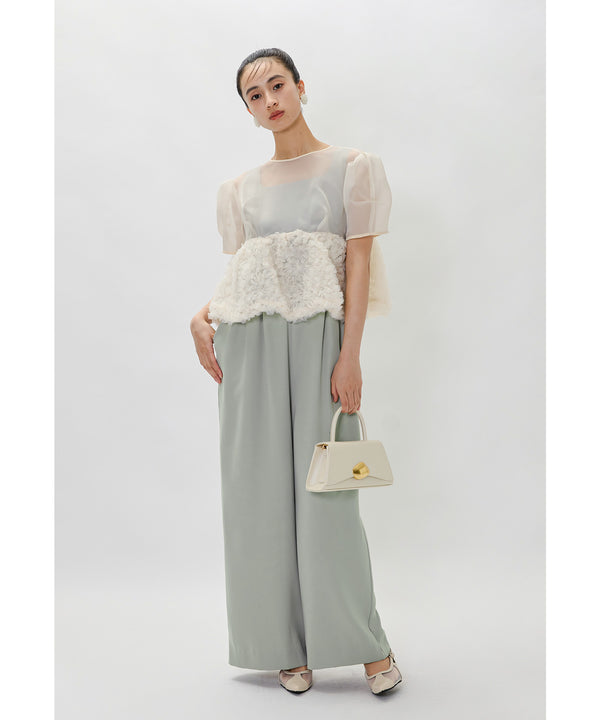 {"color":"\u30d9\u30fc\u30b8\u30e5\u00d7\u30df\u30f3\u30c8","info":"model\uff1aH165cm size\uff1aM"}