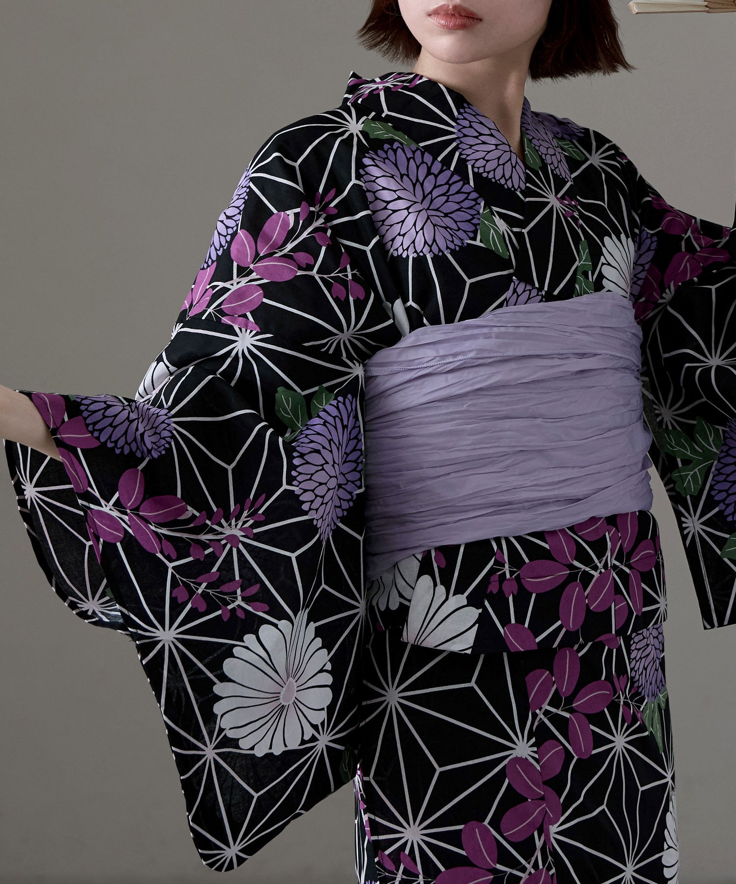 セパレート綿浴衣 2点セット｜セパレート浴衣セット - asaka