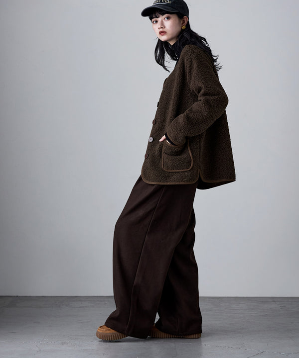 {"color":"\u30d6\u30e9\u30a6\u30f3","info":"model\uff1aH163cm size\uff1aM-L"}