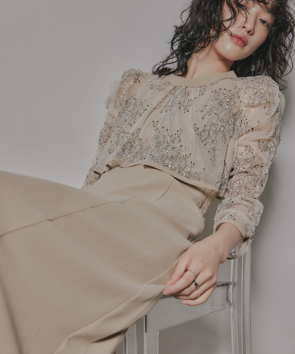 {"color":"\u30d9\u30fc\u30b8\u30e5","info":"model\uff1aH167cm size\uff1aM"}