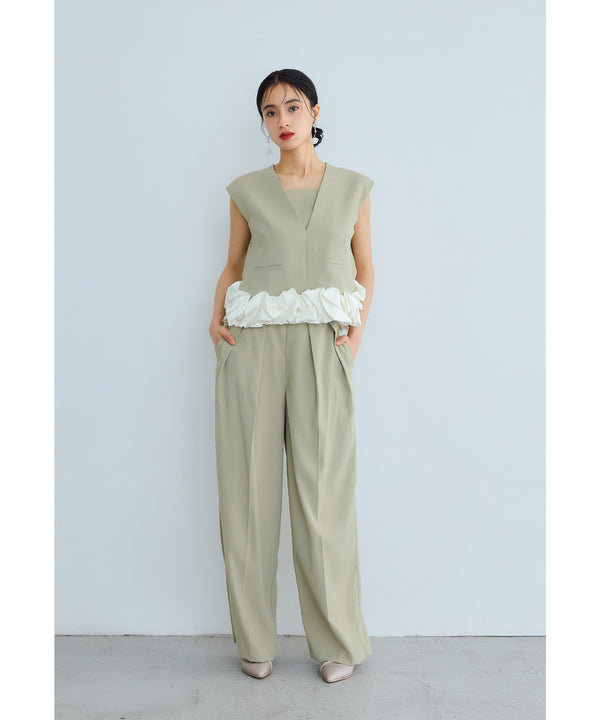 {"color":"\u30df\u30f3\u30c8","info":"model\uff1aH165cm size\uff1aM"}