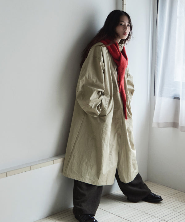 {"color":"\u30d9\u30fc\u30b8\u30e5","info":"model\uff1aH166cm size\uff1aM"}