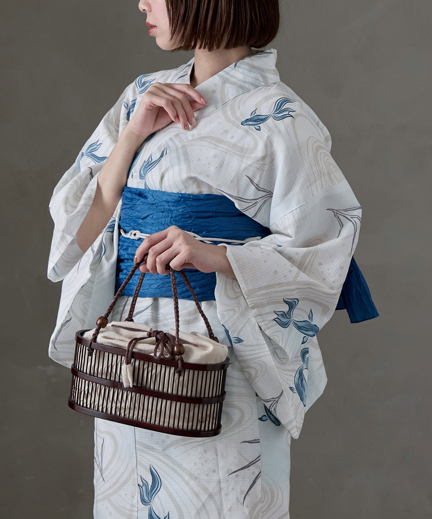 セパレート綿浴衣 2点セット｜セパレート浴衣セット - asaka