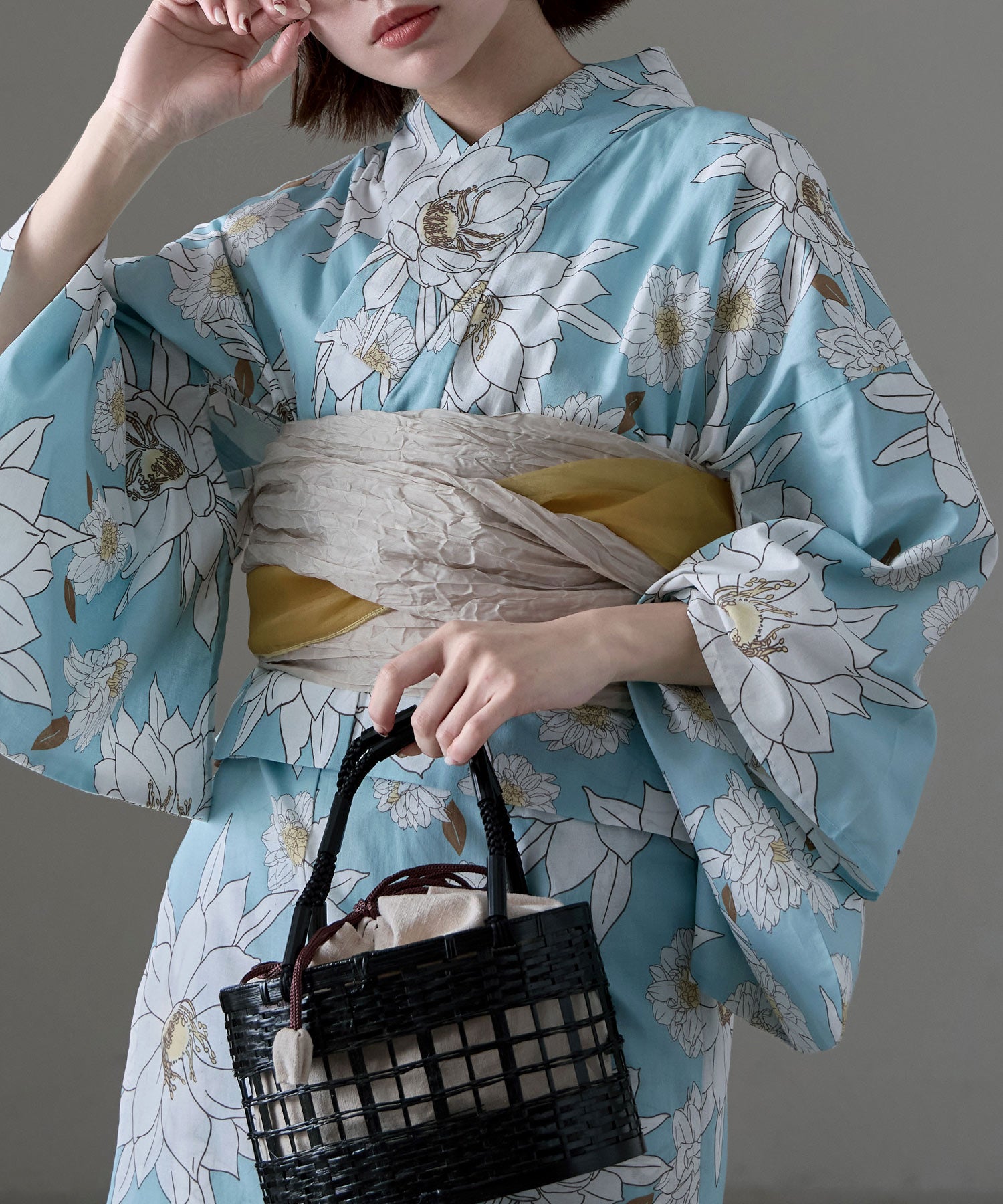 セパレート綿浴衣 2点セット｜セパレート浴衣セット - asaka