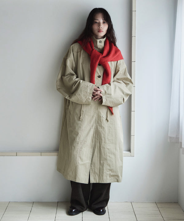 {"color":"\u30d9\u30fc\u30b8\u30e5","info":"model\uff1aH166cm size\uff1aM"}