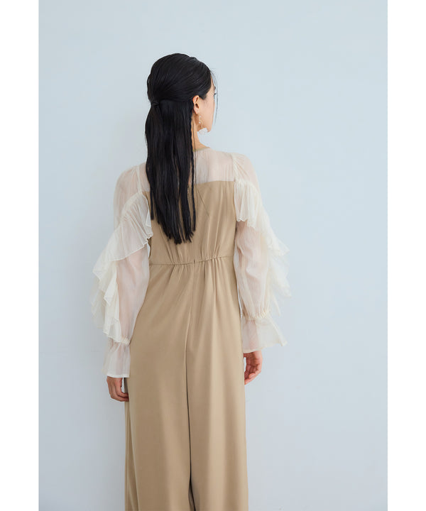 {"color":"\u30d9\u30fc\u30b8\u30e5","info":"model\uff1aH165cm size\uff1aM"}
