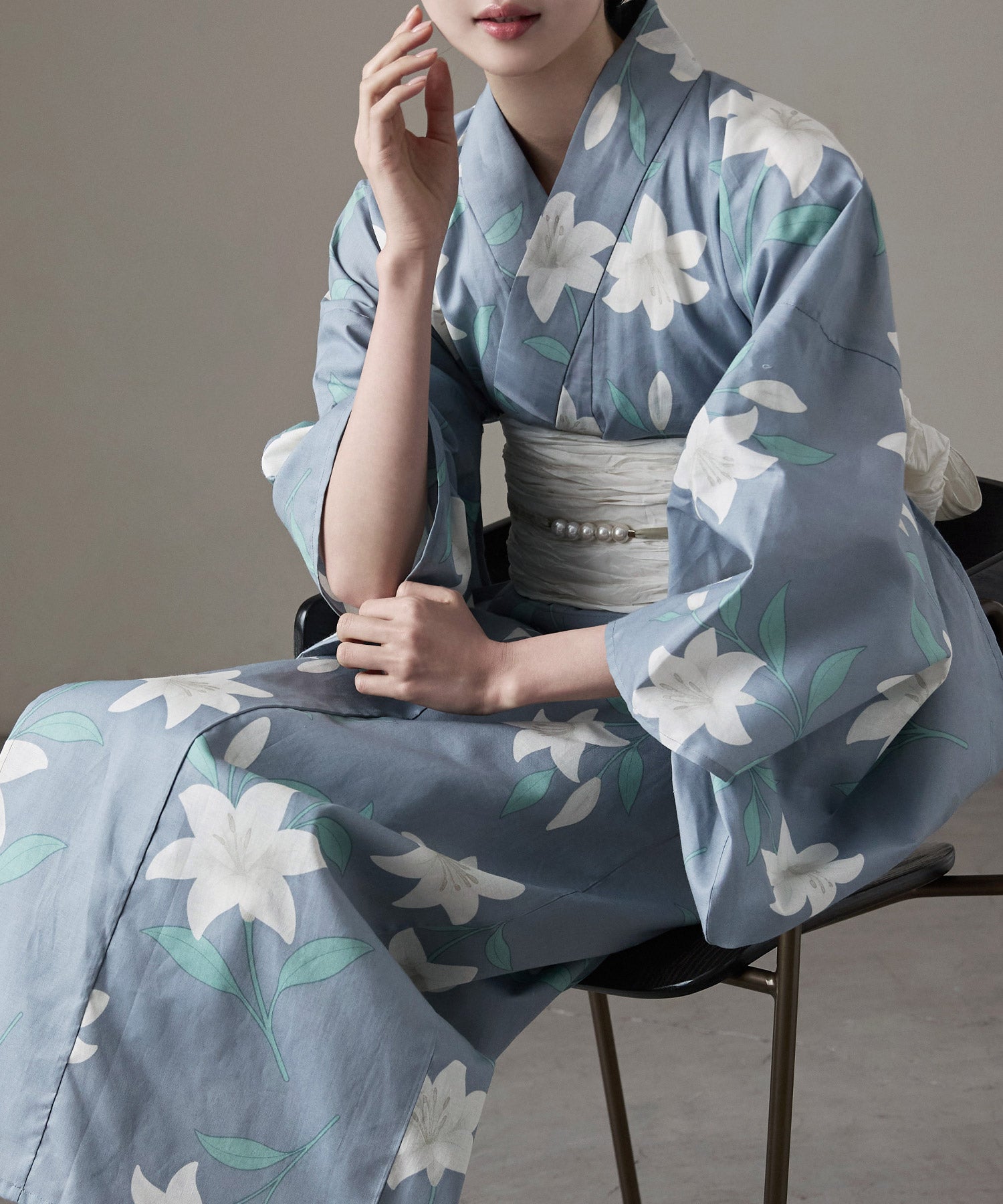 asaka 二部式浴衣 セパレート式綿浴衣 2点セット 大人浴衣ブランドasaka 着付けのいらない簡単二部式浴衣 セパレート式