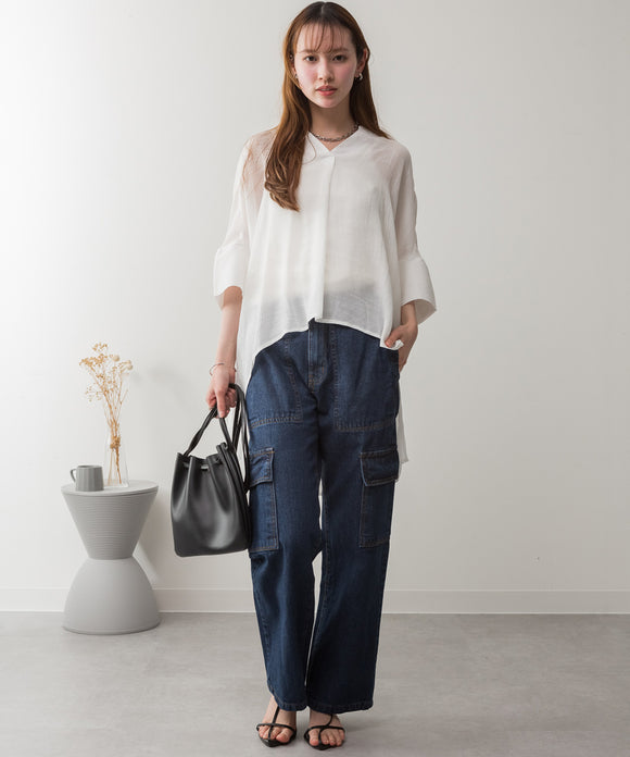 {"color":"\u30cd\u30a4\u30d3\u30fc","info":"model\uff1aH167cm size\uff1aM"}