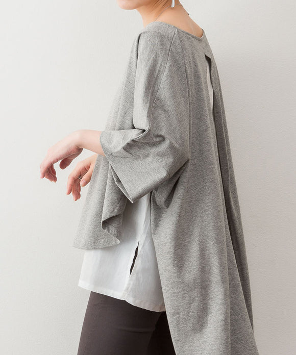 {"color":"\u6762\u30b0\u30ec\u30fc","info":"model\uff1aH160cm size\uff1aM-L"}