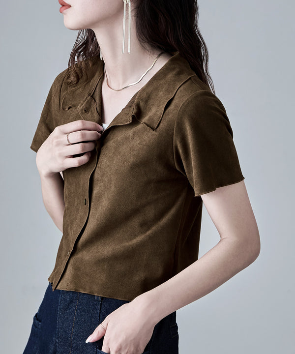 {"color":"\u30d6\u30e9\u30a6\u30f3","info":"model\uff1aH166cm size\uff1aM"}