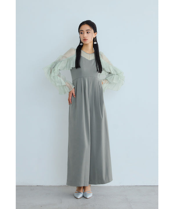 {"color":"\u30b0\u30ea\u30fc\u30f3","info":"model\uff1aH165cm size\uff1aM"}