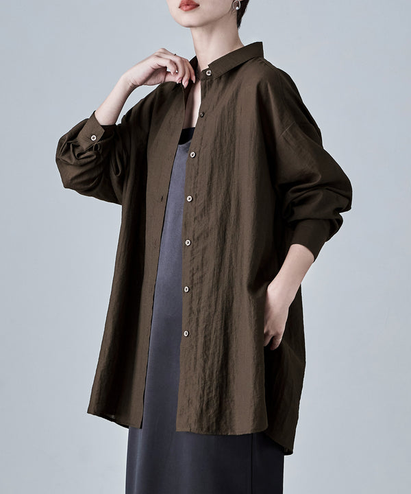 {"color":"\u30d6\u30e9\u30a6\u30f3","info":"model\uff1aH165cm size\uff1aM"}
