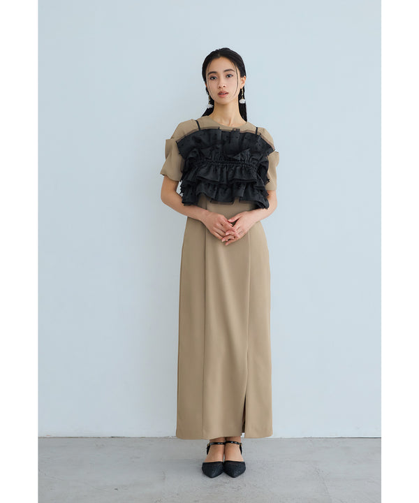 {"color":"\u30d9\u30fc\u30b8\u30e5","info":"model\uff1aH165cm size\uff1aM"}