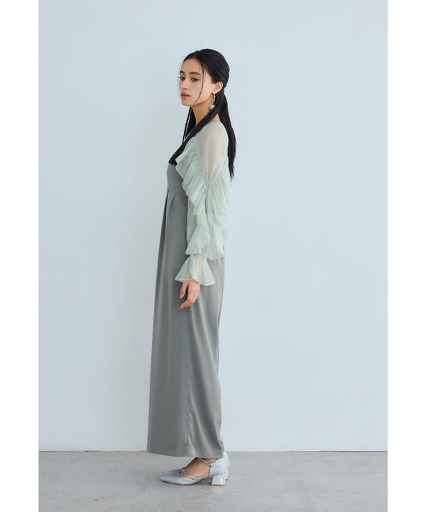 {"color":"\u30b0\u30ea\u30fc\u30f3","info":"model\uff1aH165cm size\uff1aM"}