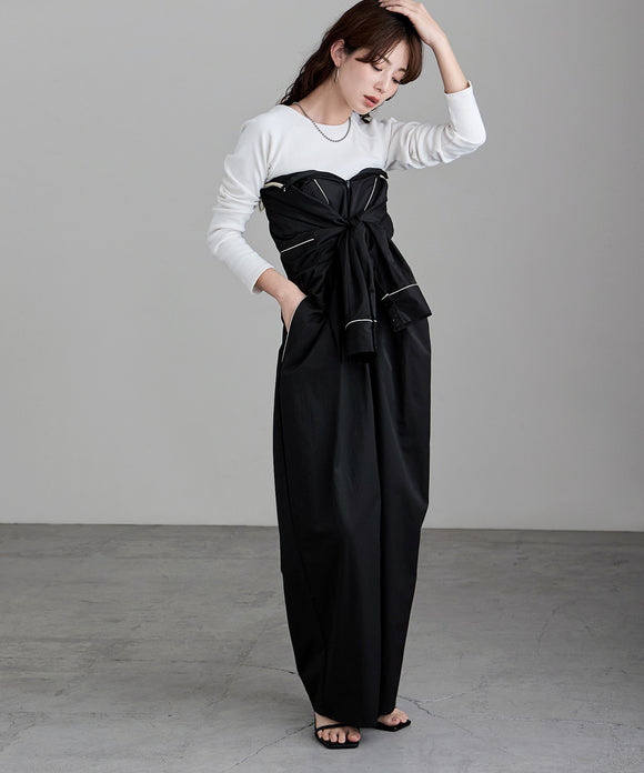 {"color":"\u30d6\u30e9\u30c3\u30af","info":"model\uff1aH166cm size\uff1aF"}