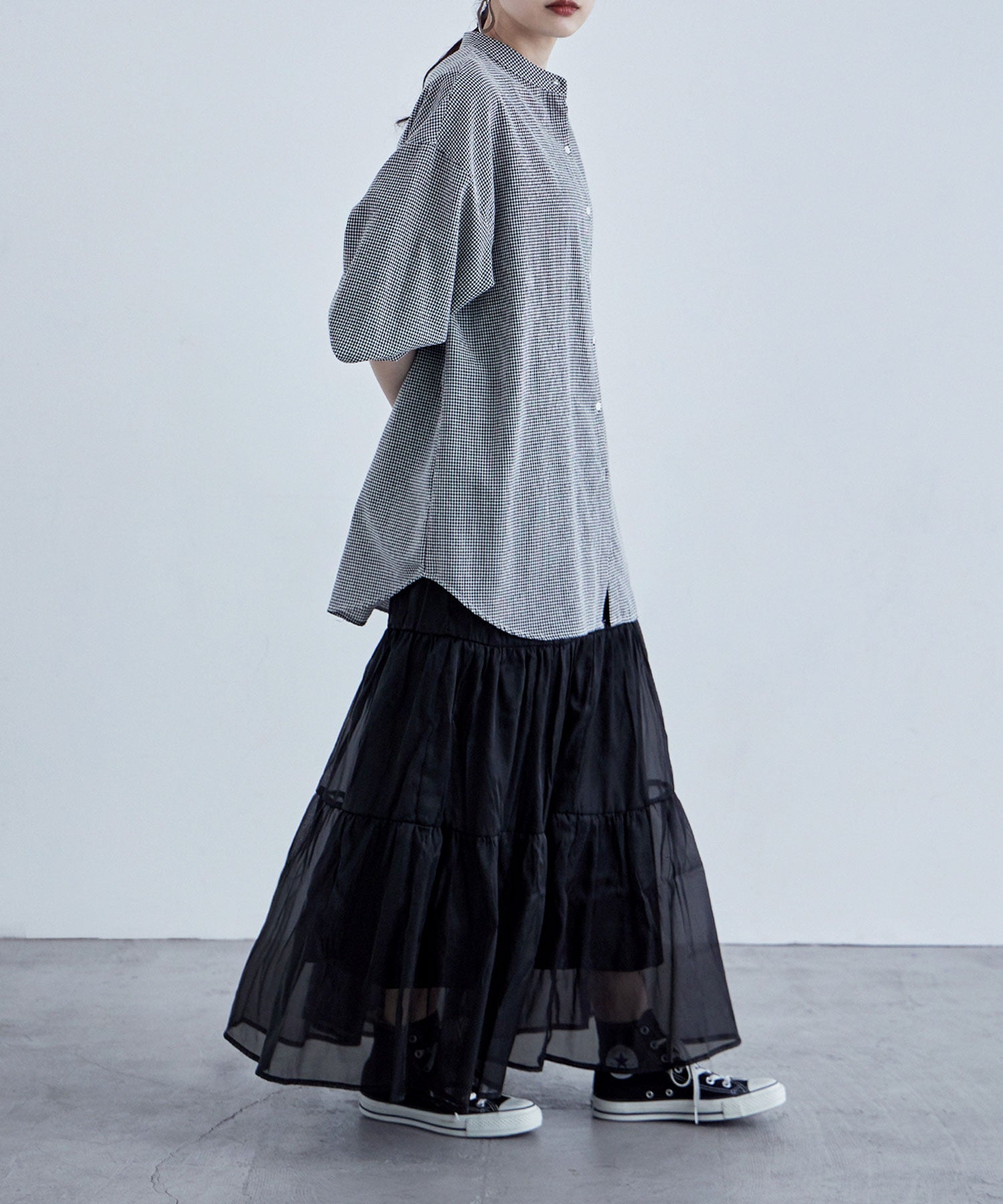 オーガンジーレイヤードスカート｜スカート - etoll.