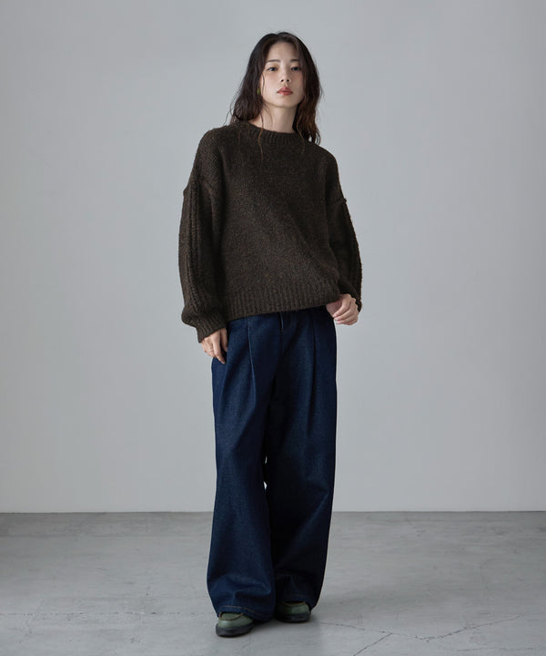 {"color":"\u30d6\u30e9\u30a6\u30f3","info":"model\uff1aH166cm size\uff1aM"}