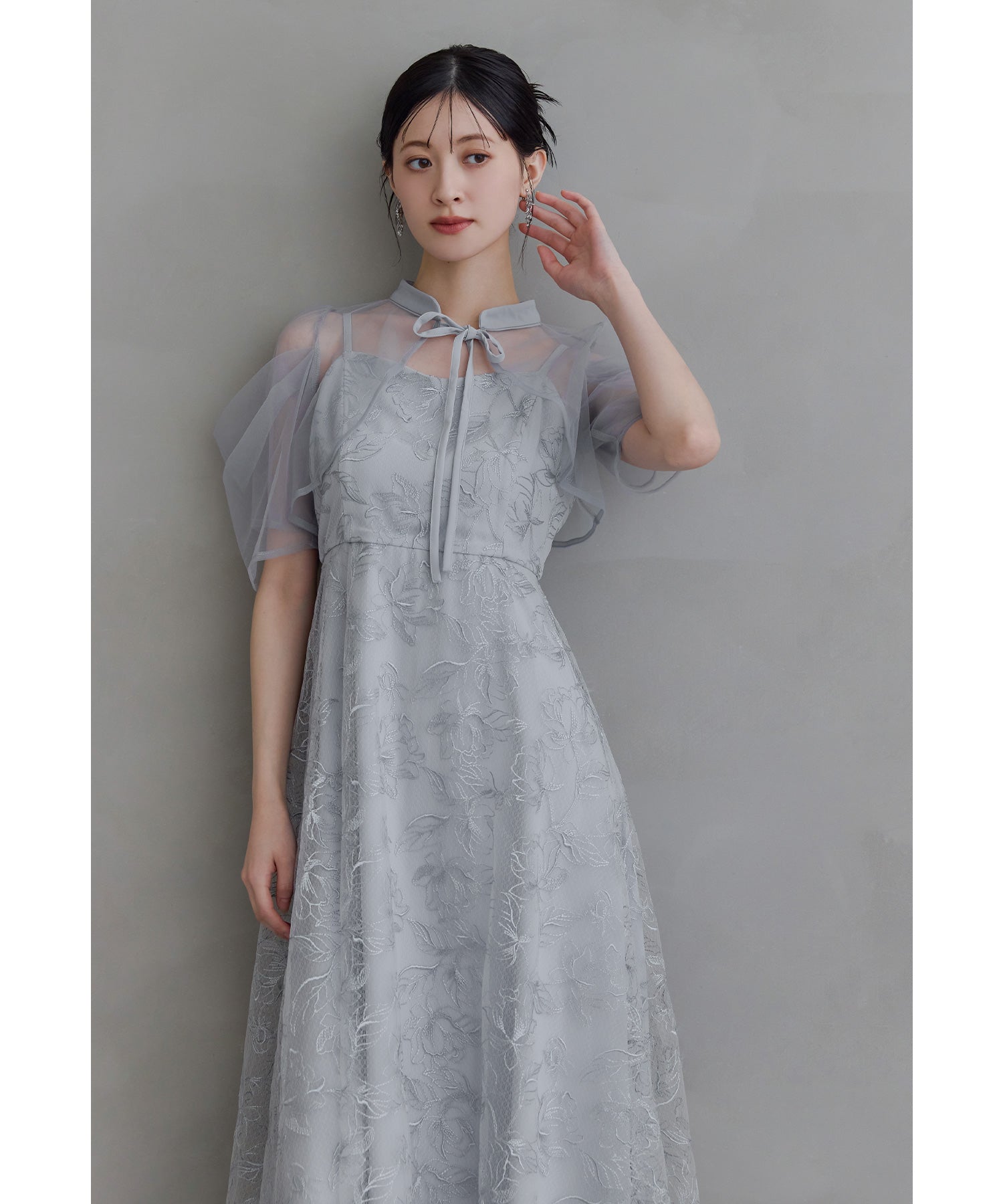 タックスリーブボレロセットドレス 2点セット キャミワンピース 結婚式