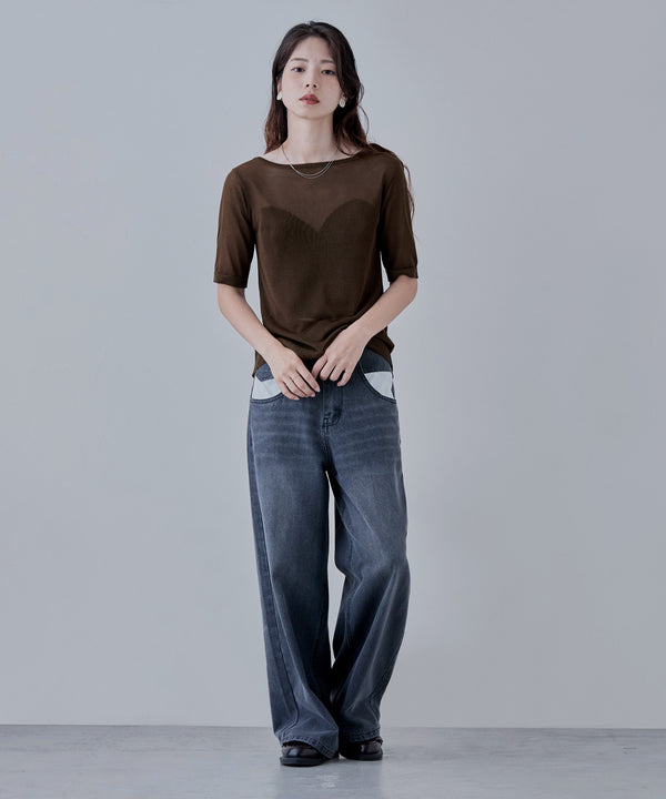 {"color":"\u30d6\u30e9\u30a6\u30f3","info":"model\uff1aH166cm size\uff1aF"}