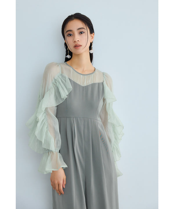 {"color":"\u30b0\u30ea\u30fc\u30f3","info":"model\uff1aH165cm size\uff1aM"}