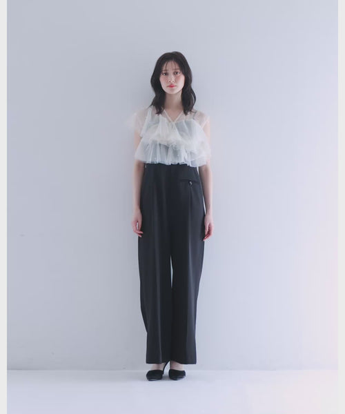{"color":"\u30d9\u30fc\u30b8\u30e5\u00d7\u30d6\u30e9\u30c3\u30af","info":"model\uff1aH166cm size\uff1aM"}