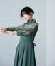 {"color":"\u30b0\u30ea\u30fc\u30f3\u30b0\u30ec\u30fc","info":"model\uff1aH167cm size\uff1aM"}
