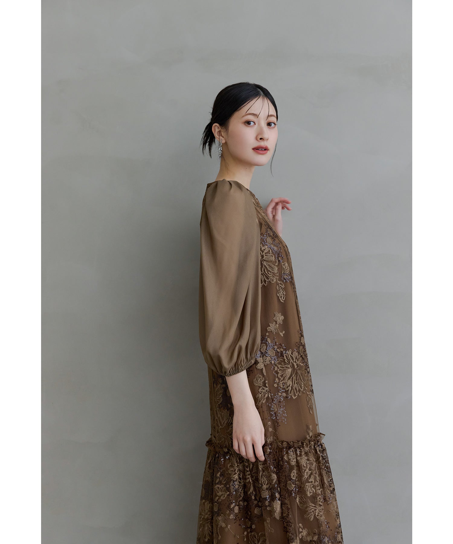 デタッチャブルスリーブドレス パーティードレス オケージョンドレス