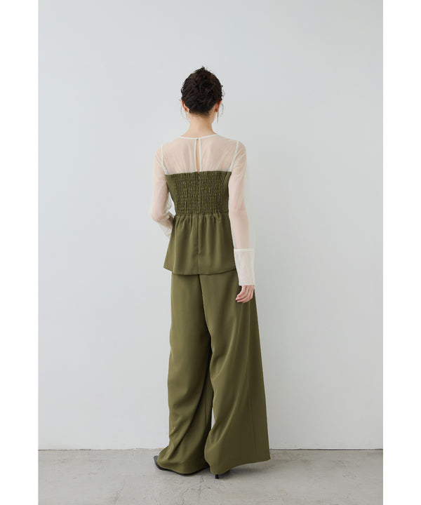 {"color":"\u30aa\u30ea\u30fc\u30d6","info":"model\uff1aH166cm size\uff1aM"}