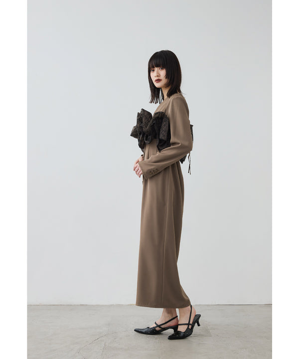 {"color":"\u30d9\u30fc\u30b8\u30e5","info":"model\uff1aH166cm size\uff1aM"}